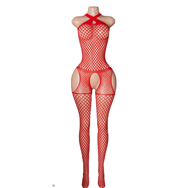 Women's Crotchless Fishnet Bodystocking