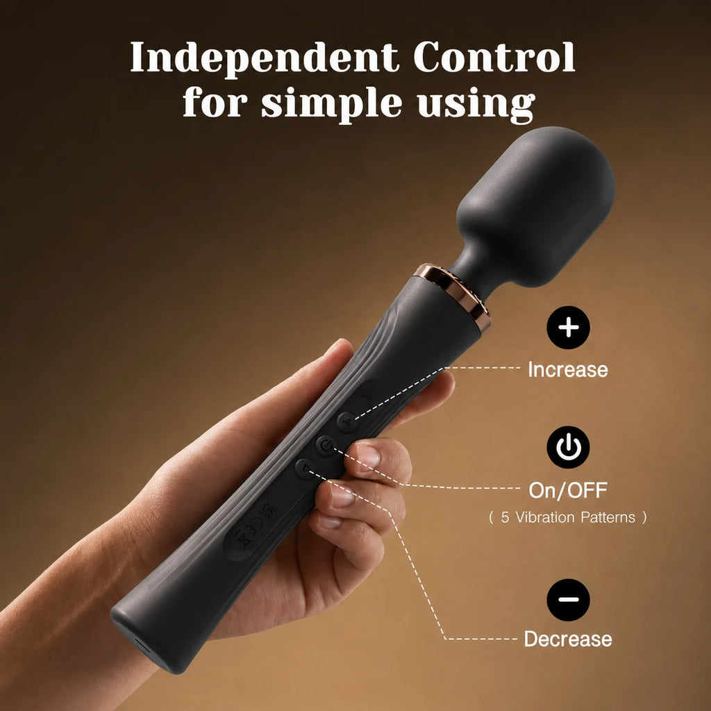 USB-Rechargeable Large Magic Wand Vibrator