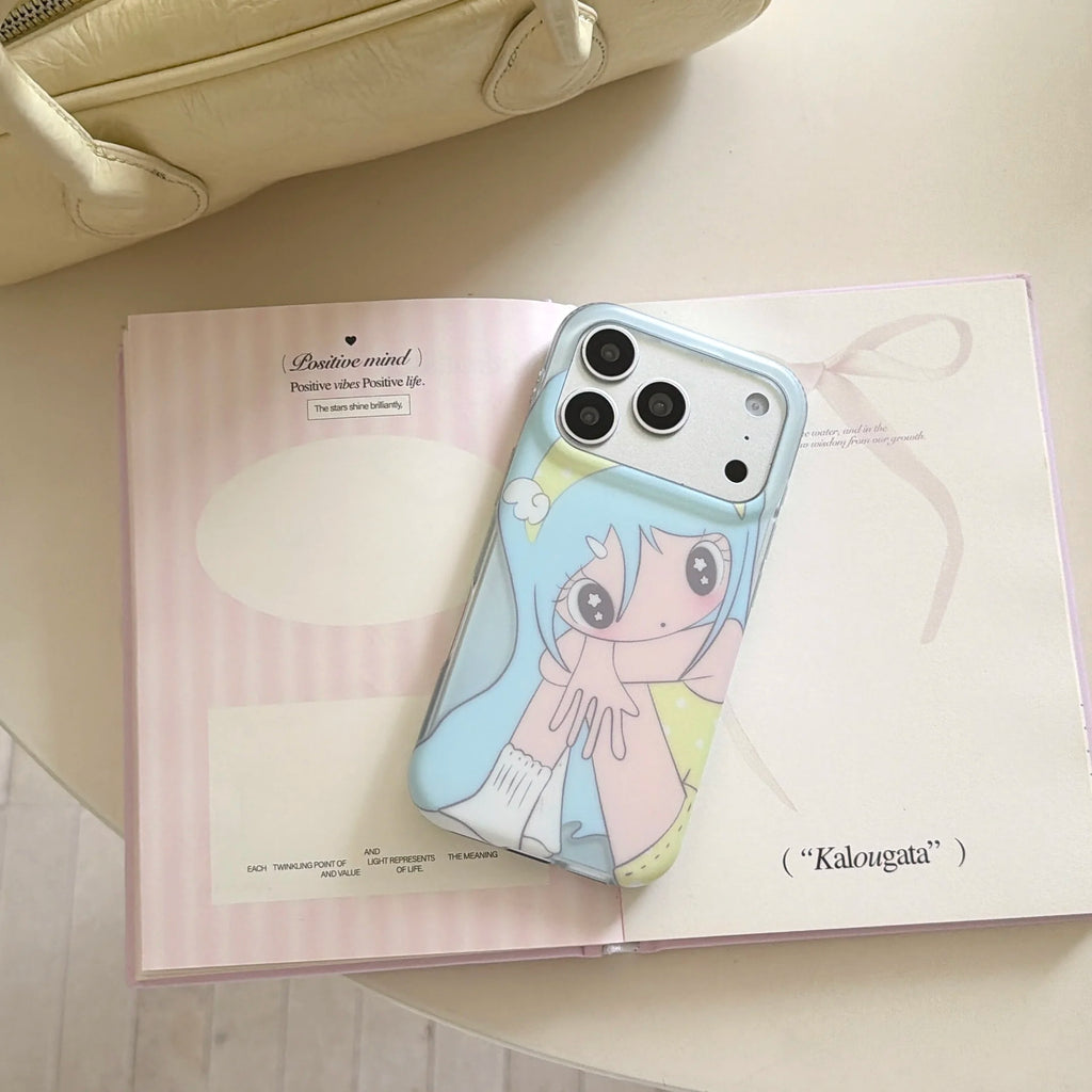 Anime Girl Shockproof Phone Case for iPhone