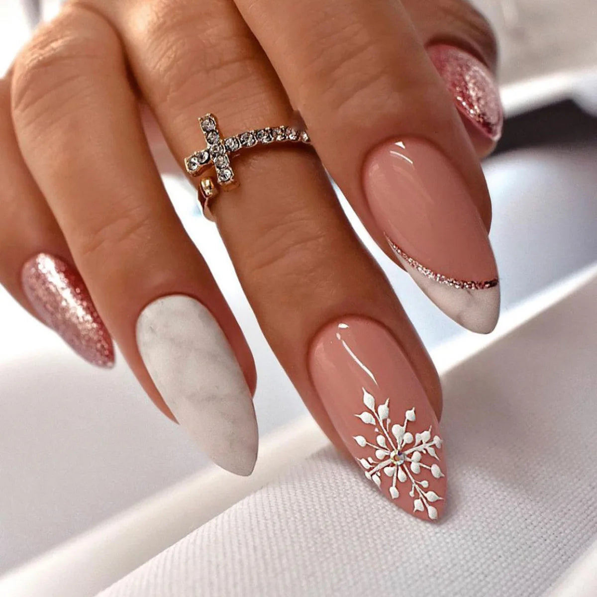 Leopard Print Stiletto Press-On Nails – 24 Pieces