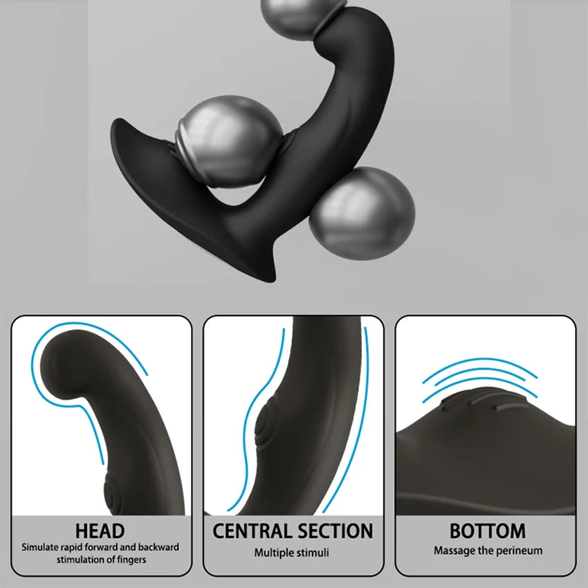 Wireless-Control Vibrating Prostate Massager