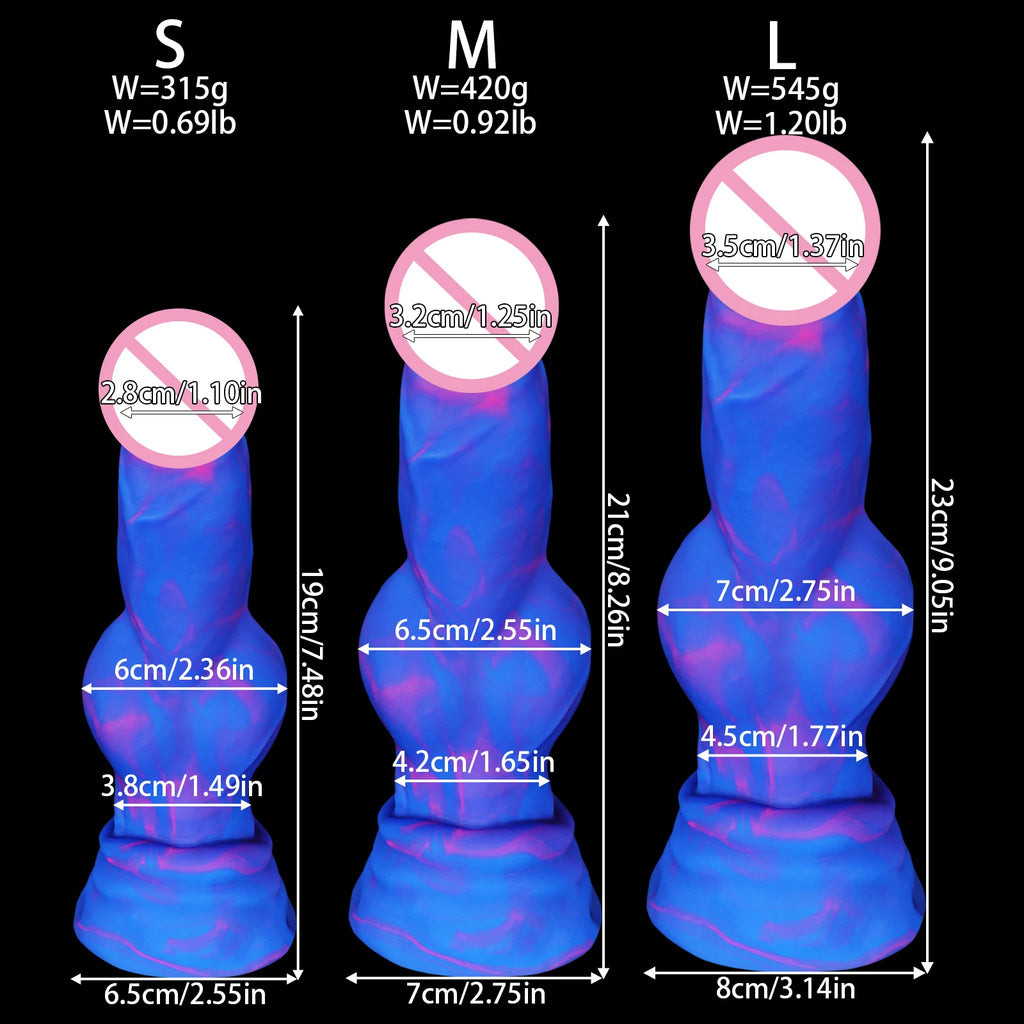 Silicone Dog Dildo Realistic Dildo Huge Anal Plug Dilation Anal Durable Soft Suction Cup Sex Toys Women Men Prostate Massage Gay