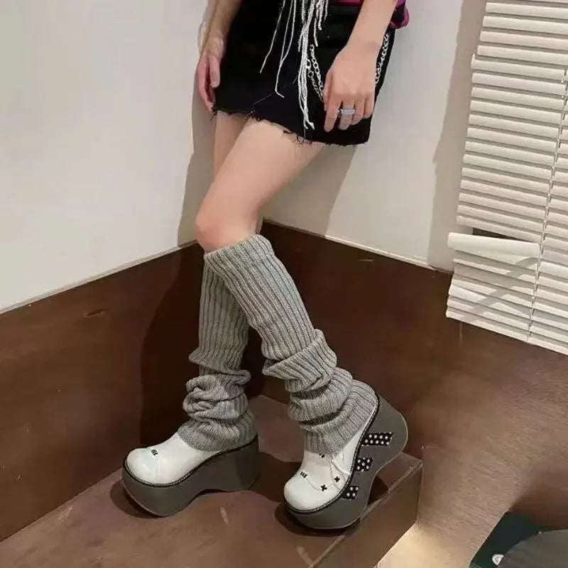 42/52/72cm Knit Lolita Leg Warmers