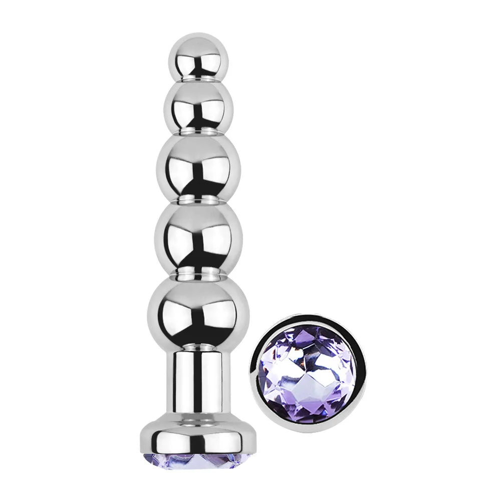 5-Ball Stainless Steel Beaded Anal Plug