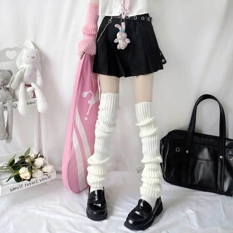70cm Over-Knee Knitted JK Leg Warmers