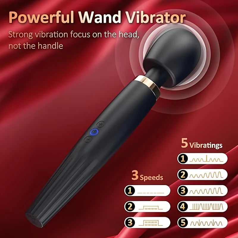 Wand Massager – 5 Vibration Modes/3 Speeds