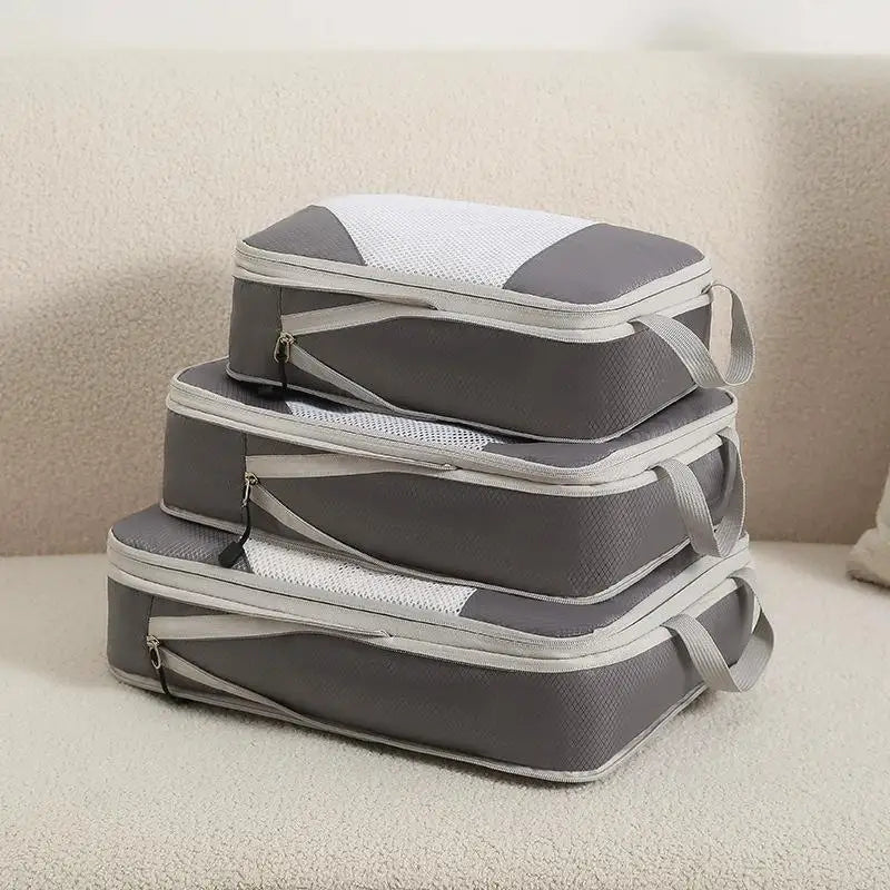 3-Piece Travel Compression Packing Cube Set