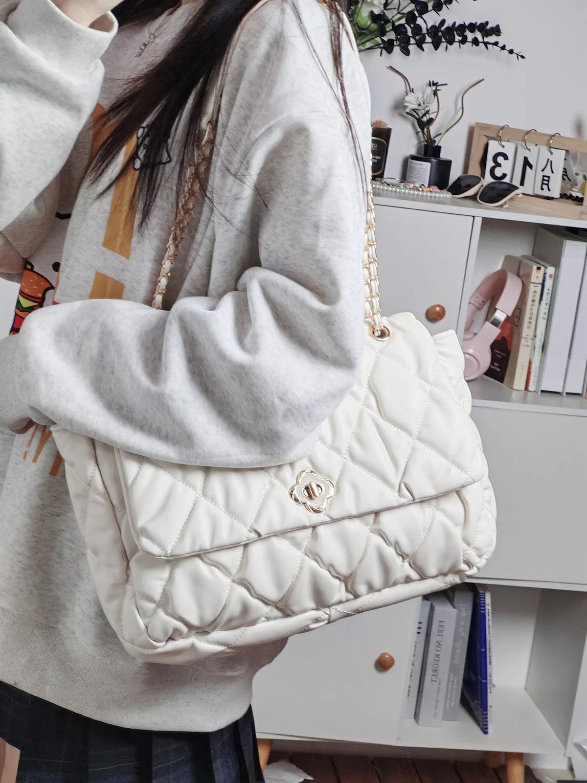 JIAERDI Pink Y2K Shoulder Bag