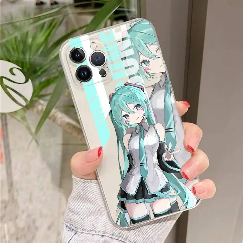 Transparent Hatsune Miku iPhone Case
