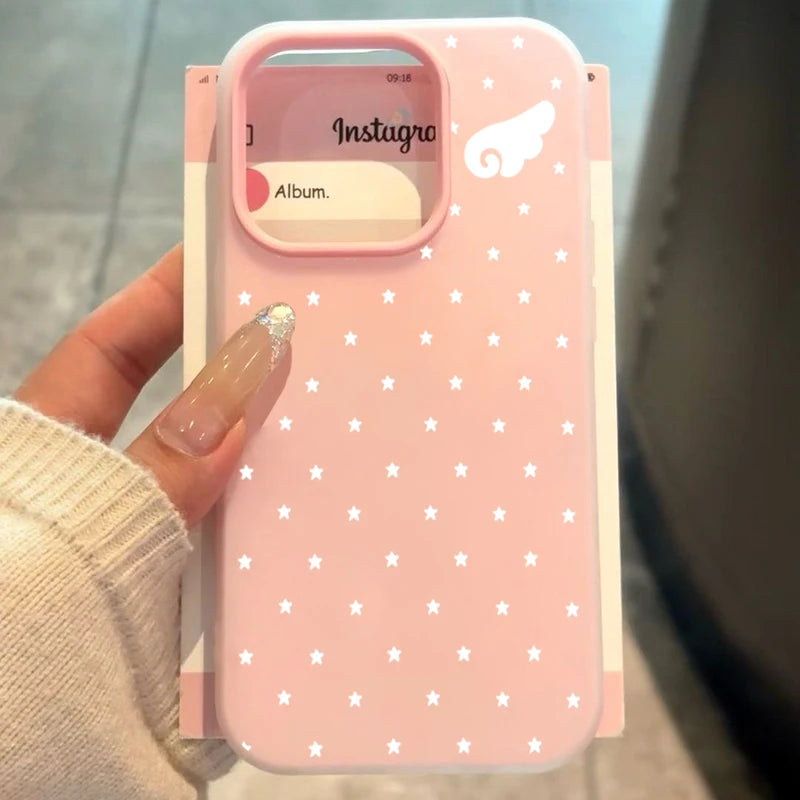Star & Angel Wings 2-in-1 Phone Case for iPhone