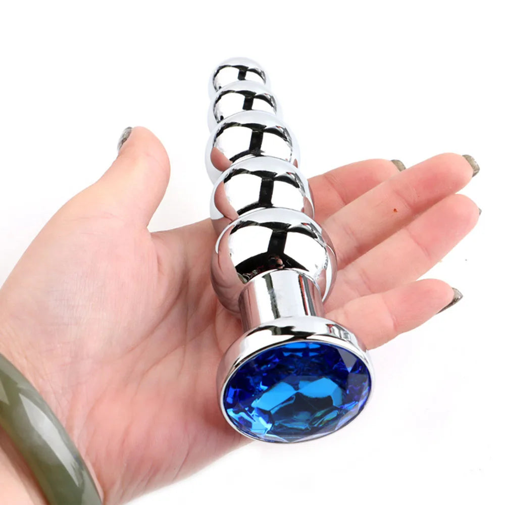 5-Ball Stainless Steel Beaded Anal Plug