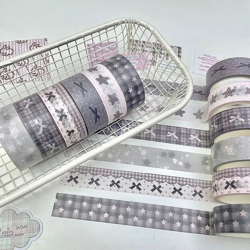 Star & Bow Washi Tape Set – 3/6 Rolls