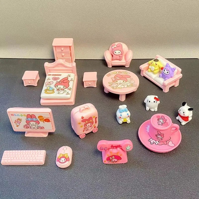 Kawaii Cat Miniature Dollhouse Furniture Toy