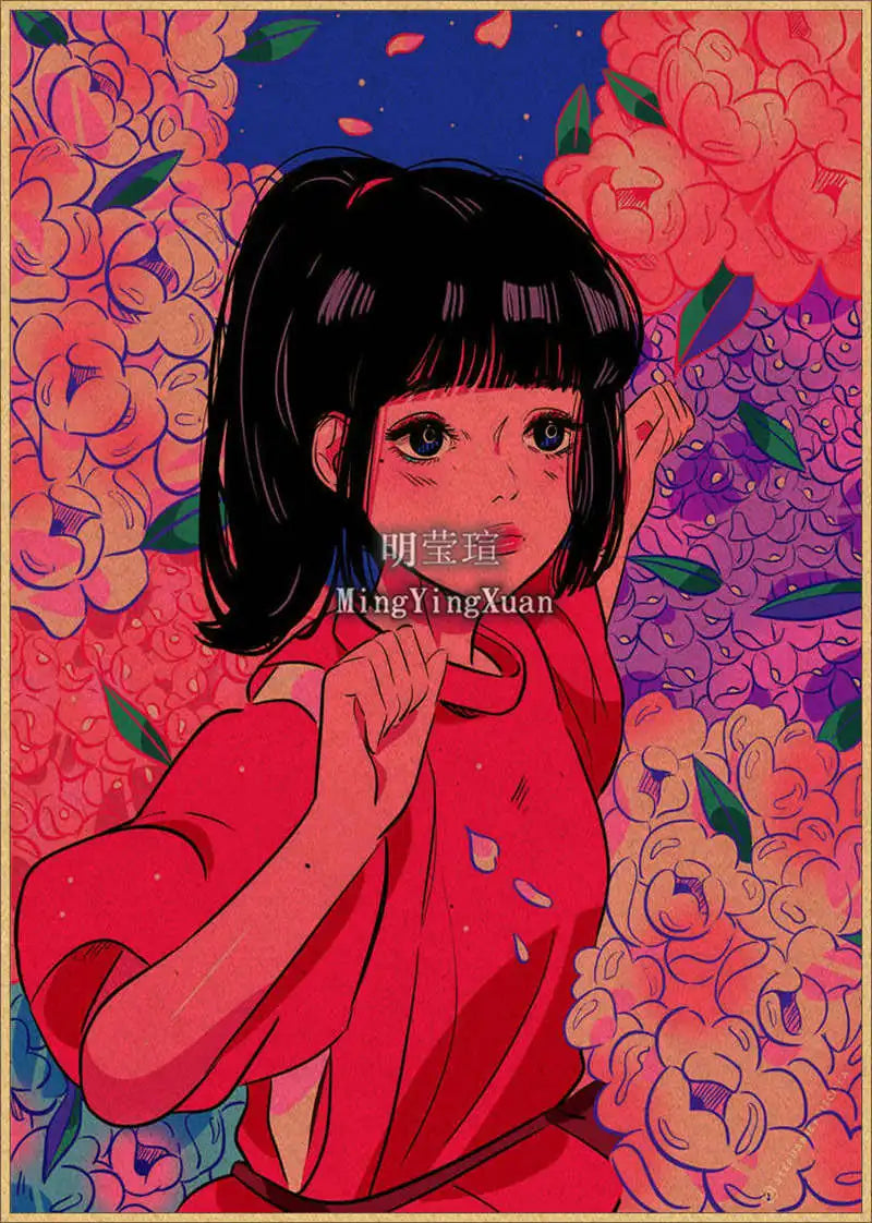 Japanese Anime 4K-Style Decorative Wall Poster