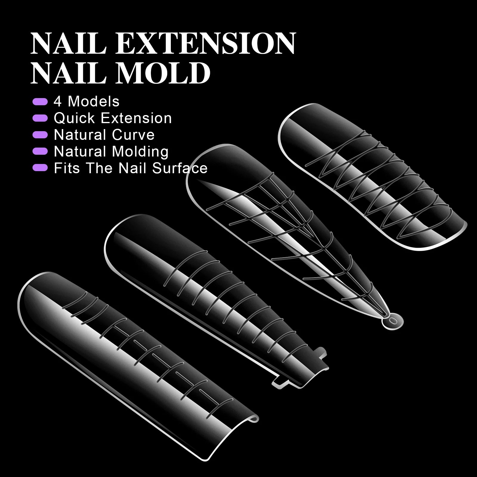 Extension False Nails Art Tips Acrylic Fake Finger Gel Polish Mold Sculpted Full Cover Press on Nails Manicures Accessories Tool