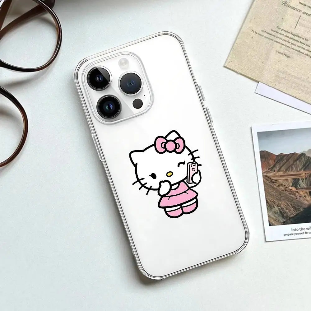 Hello Kitty Transparent Soft iPhone Case