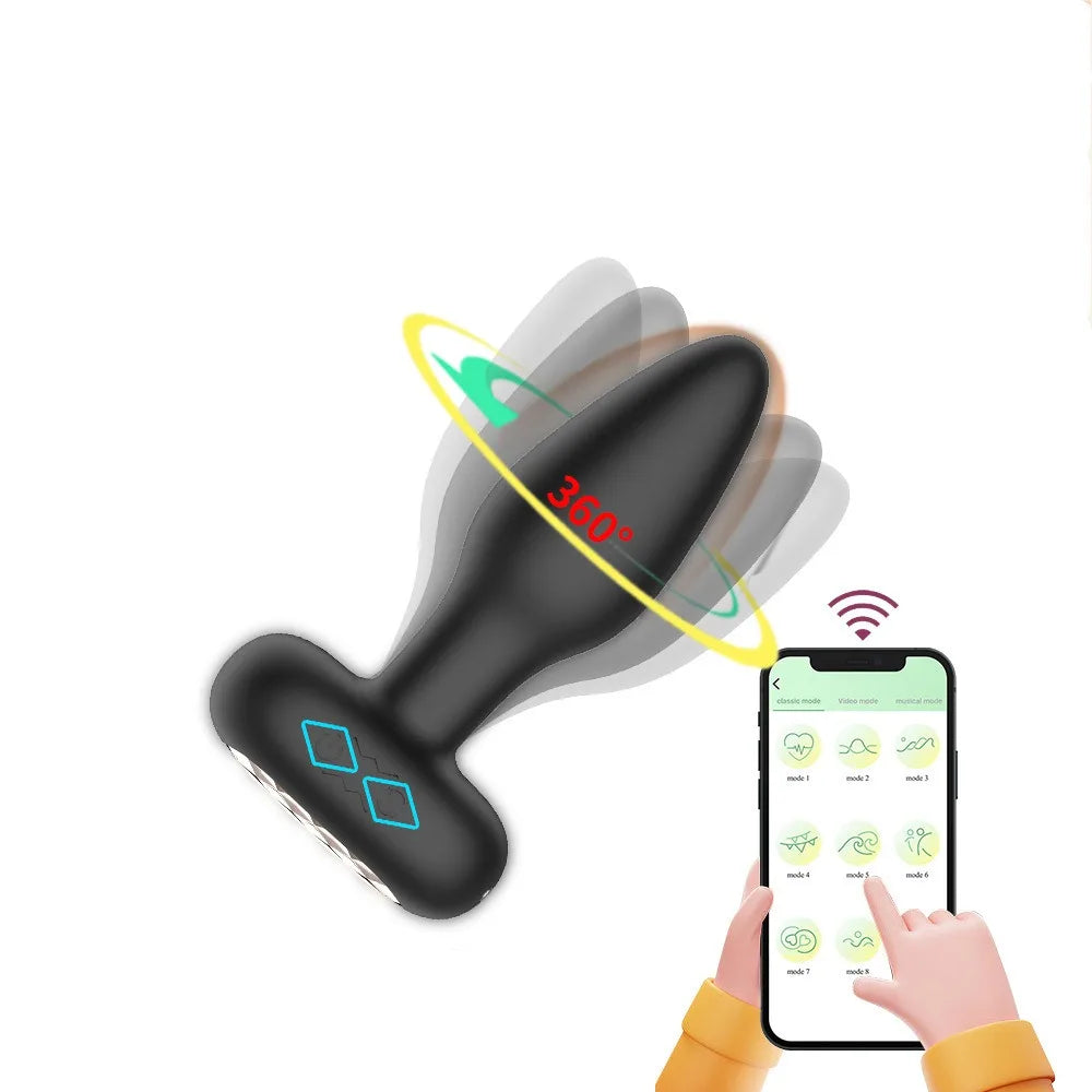 USB-Rechargeable Wireless Remote Vibrating Anal Plug