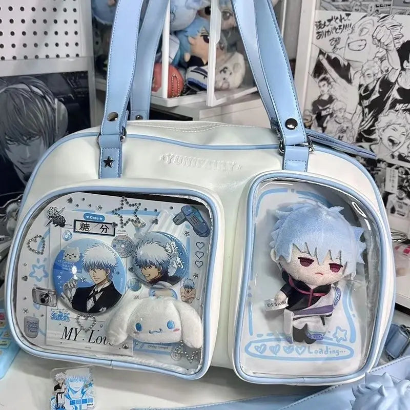Y2K Large Transparent Ita Bag