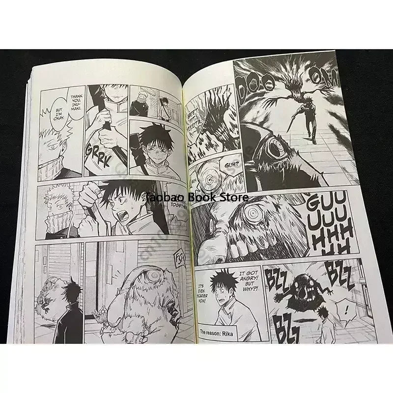 Manga Book 8 Volume Jujutsu Kaisen Japan Youth Teens Fantasy Science Mystery Suspense Manga Comic Book English