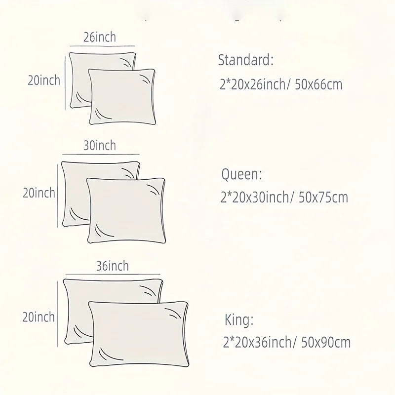 2-Piece Solid Satin Pillowcase Set – 20 x 26 in