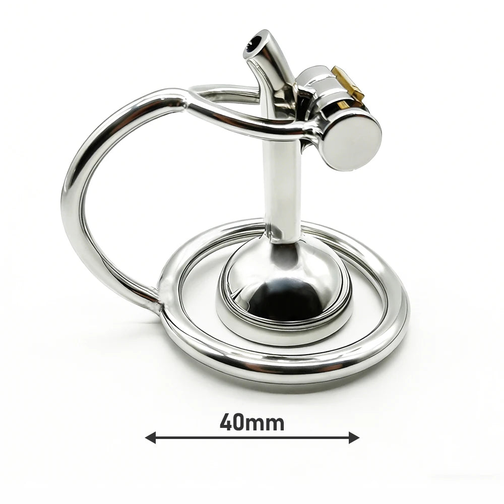 Reverse-Style Stainless Steel Chastity Cage