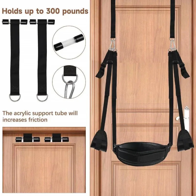 Adjustable Door-Mount Couple Swing with Seat