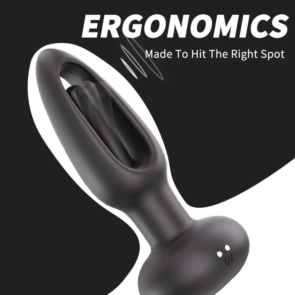 Remote-Control Patting Vibrating Anal Plug
