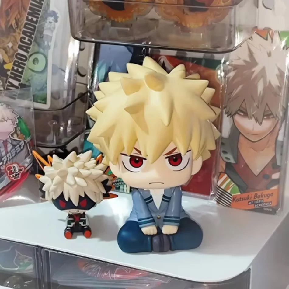 New My Hero Academia (MHA): Tomura Shigaraki / Izuku Midoriya / Katsuki Bakugo Cute Chibi PVC Figurine | Collectible Toy Model