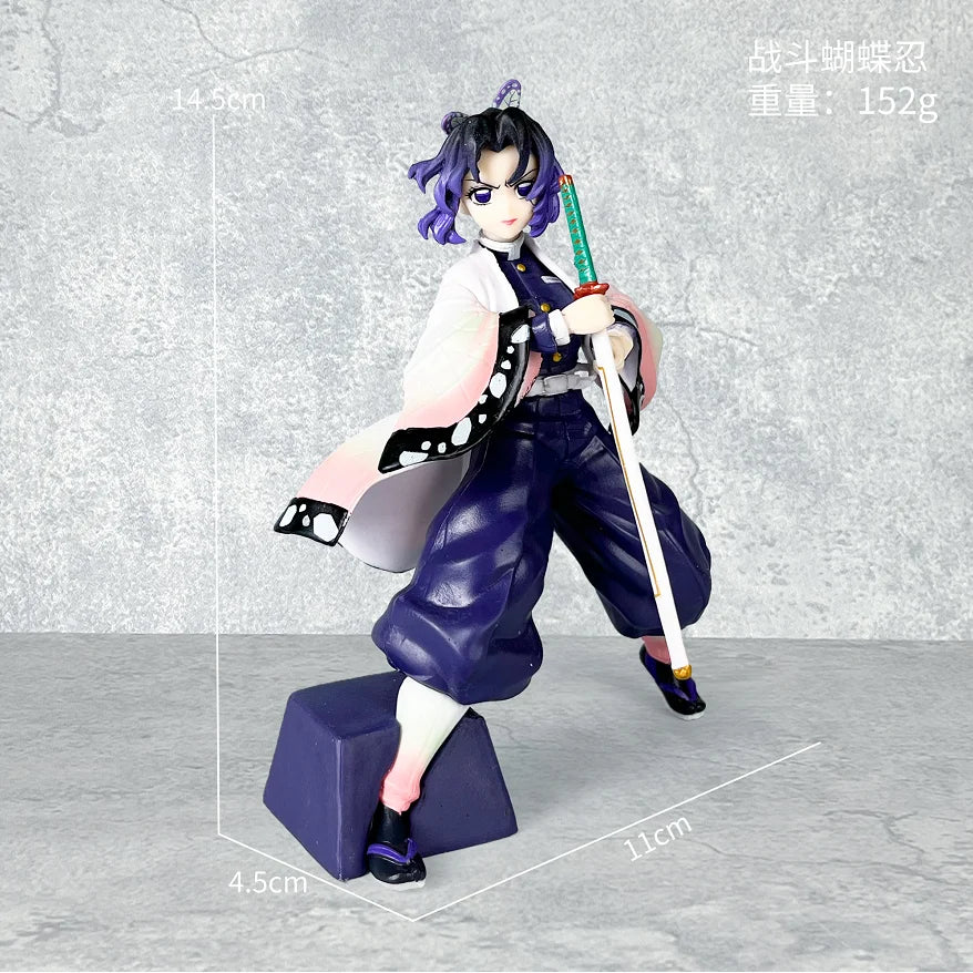 Demon Slayer Anime Character Kamado Tanjirou Iguro Obanai Nezuko Hinokami Kagura Figurine Toys Model Decor Gift