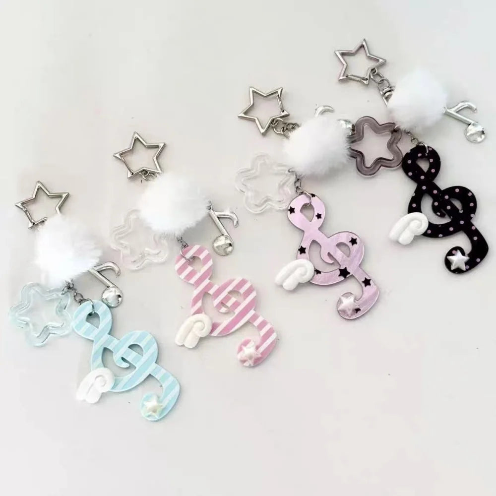 Musical Note & Heart Pendant Necklace