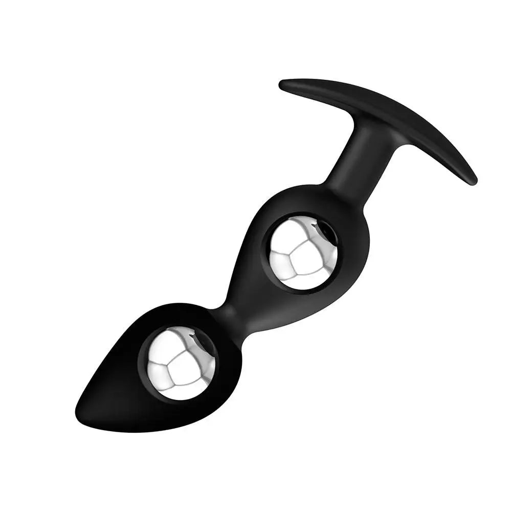 Wearable Anal Plug with Internal Steel Balls