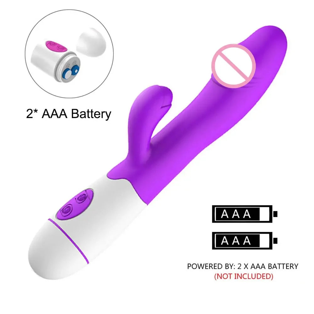 30-Speed Rechargeable Rabbit Vibrator