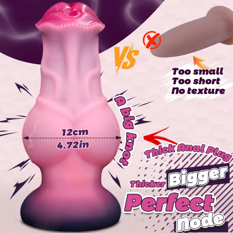 Huge Knot Animal Dildos Horse Dildo Dog Knots Big Dick Huge Penis Anal Butt Plug G-spot Stimulation Masturbation Adult Sex Toys