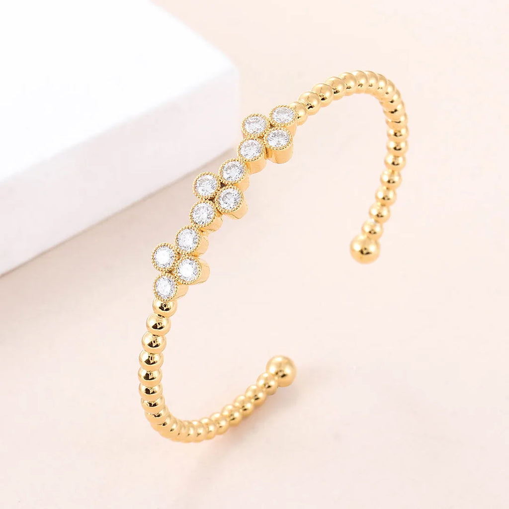 Provence Moissanite Bangles for Women Real K Gold Bracelet Round Cut D Color Custom Jewelry Fashion Bracelets Twisted Bangles