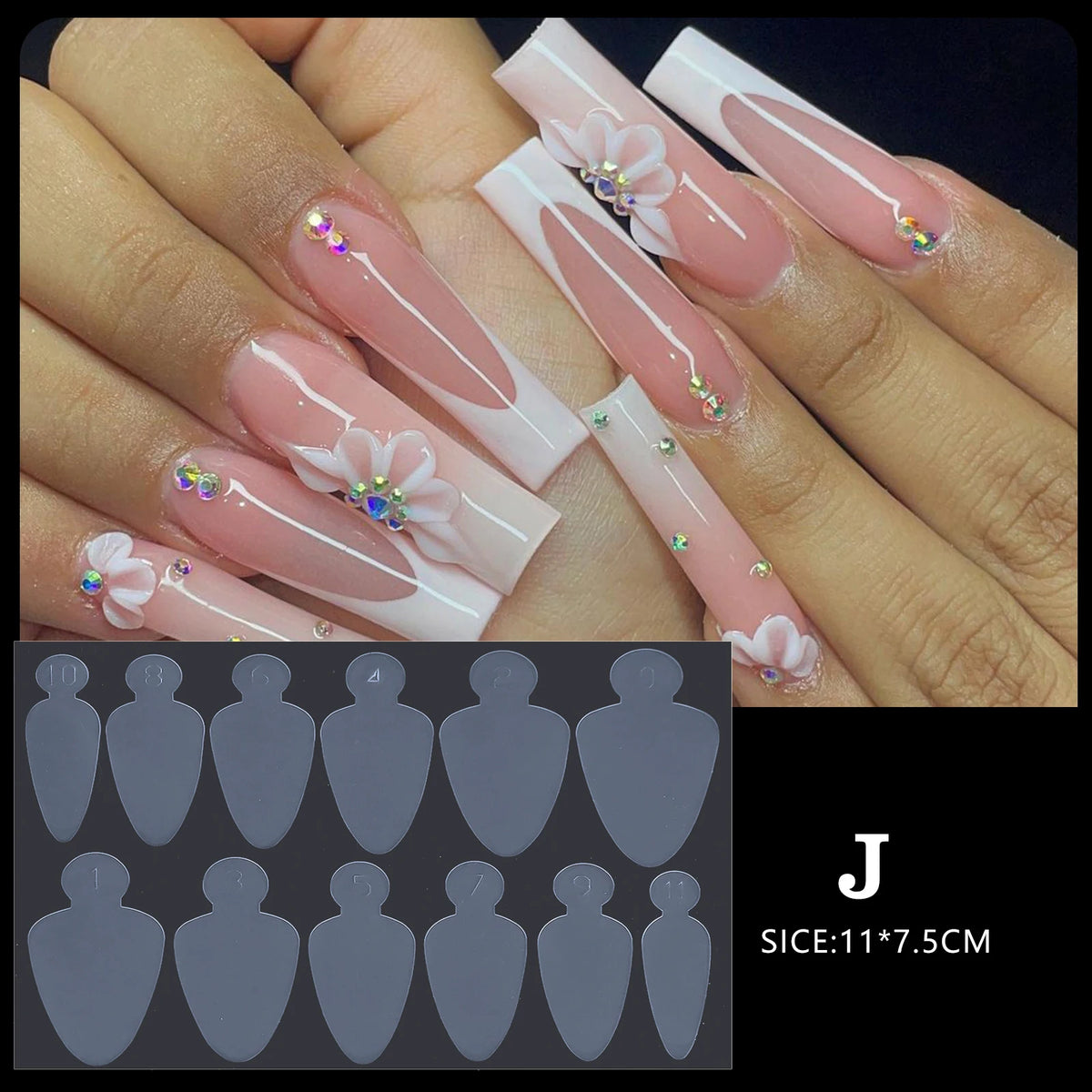 Full-Cover Acrylic Nail Extension Tips