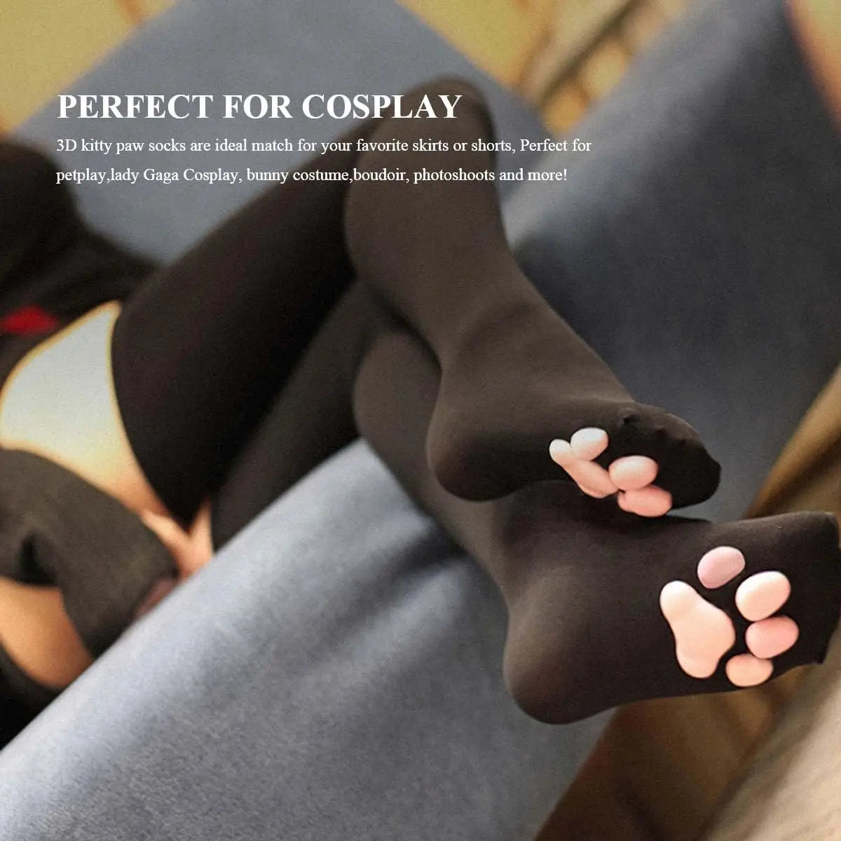 1Pair Cat Paw Stockings Three-dimensional Cat Meat Pad Pantyhose Cos Animation Anime Knee Socks Cute Girl Lolita Sexy Stockings