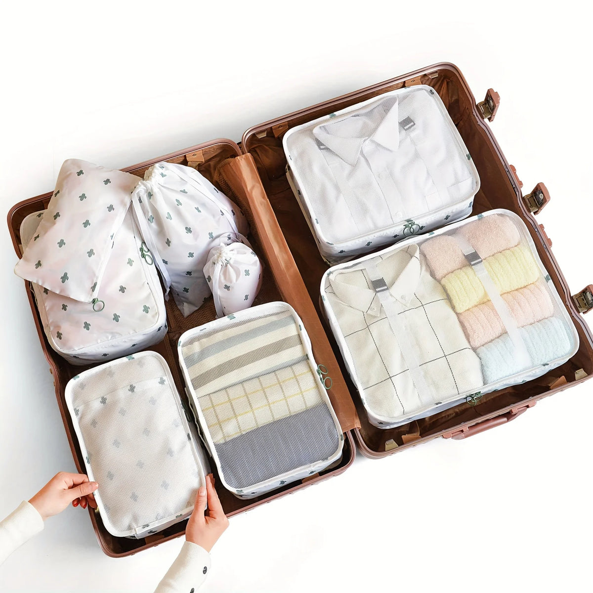 8-Piece Travel Packing Cube Organizer Set