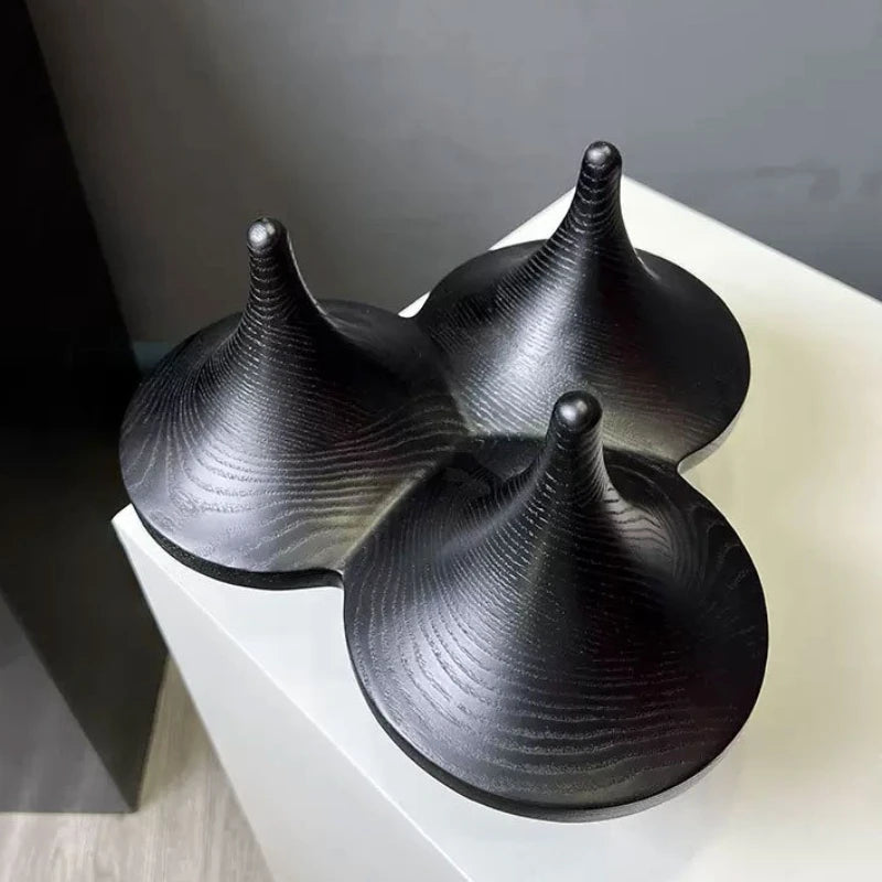 Creative Gyroscope Figurines Modern Art Decoration Sculptures Living Room Luxury Figurine Original Miniature Ornament Funny Gift