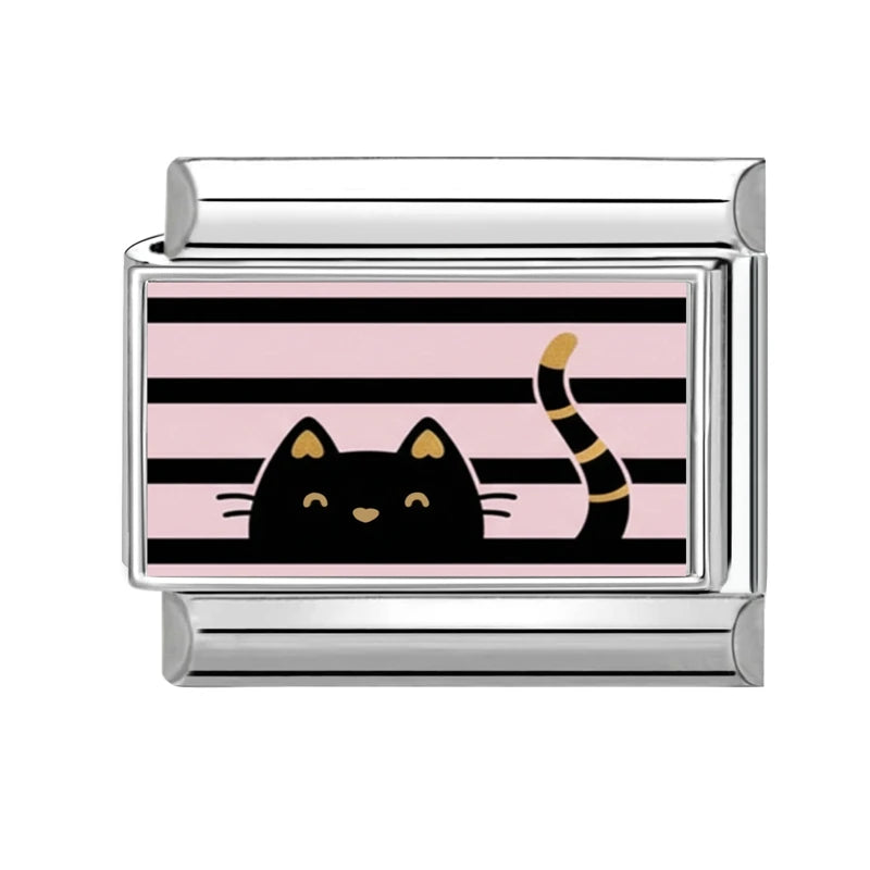 Cute Animal & Rainbow Italian Charm Links – 9mm