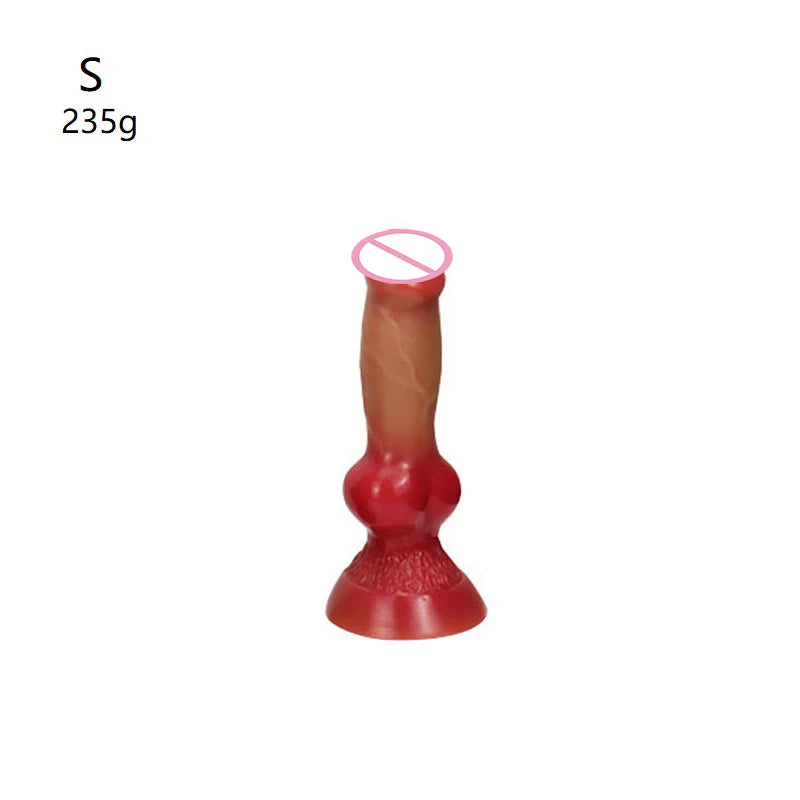 Silicone Animal-Style Dildo – Sizes S–XXL