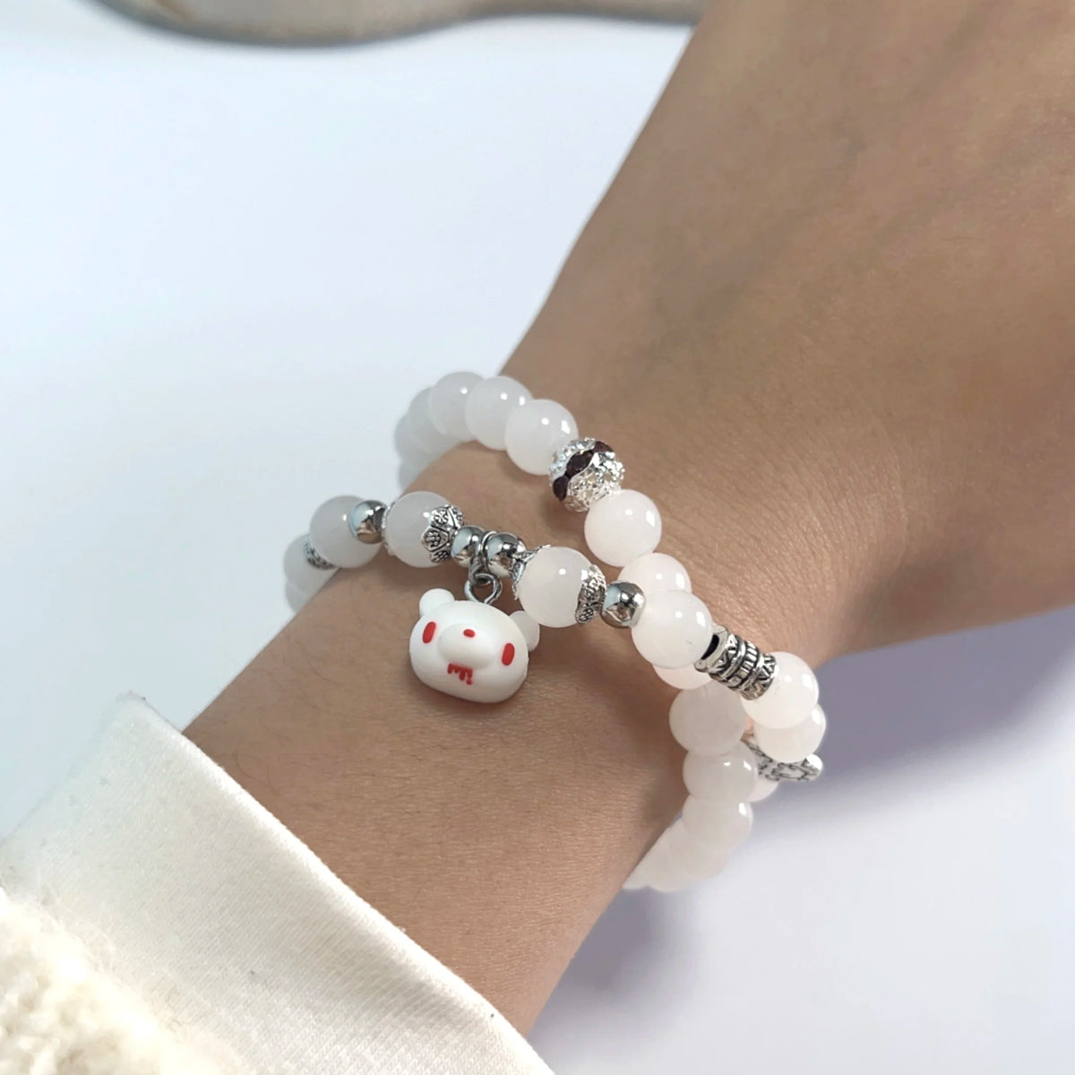 Kawaii Bear Beaded Friendship Bracelet