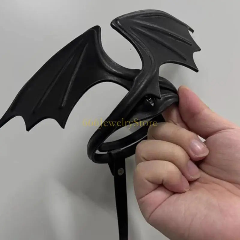 F2TD Chokers Bat Wing Necklace Portable for Halloween Costumes and Themed Parties