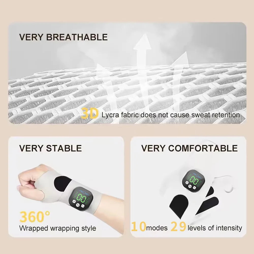 Rechargeable Hand & Wrist Massager – 10 Modes/29 Levels