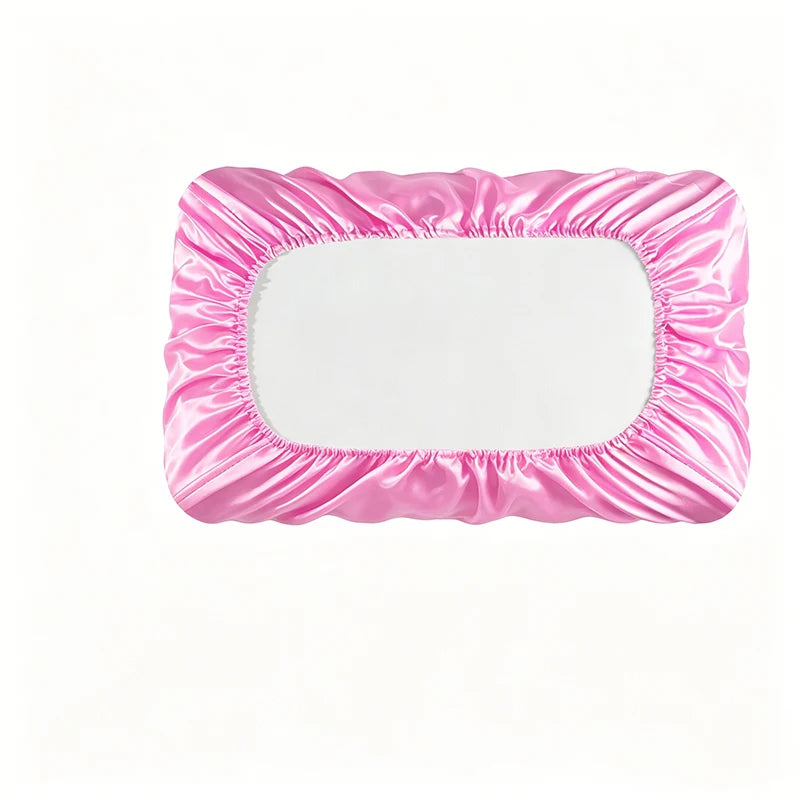 Satin Decorative Pillowcase with Elastic Band