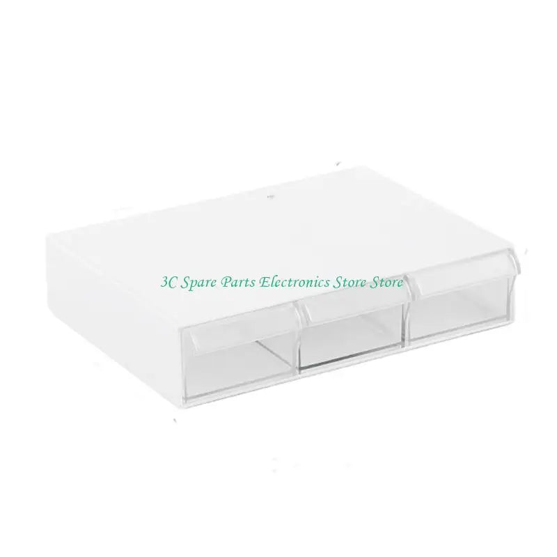 Transparent Multi-Drawer Desktop Storage Cabinet