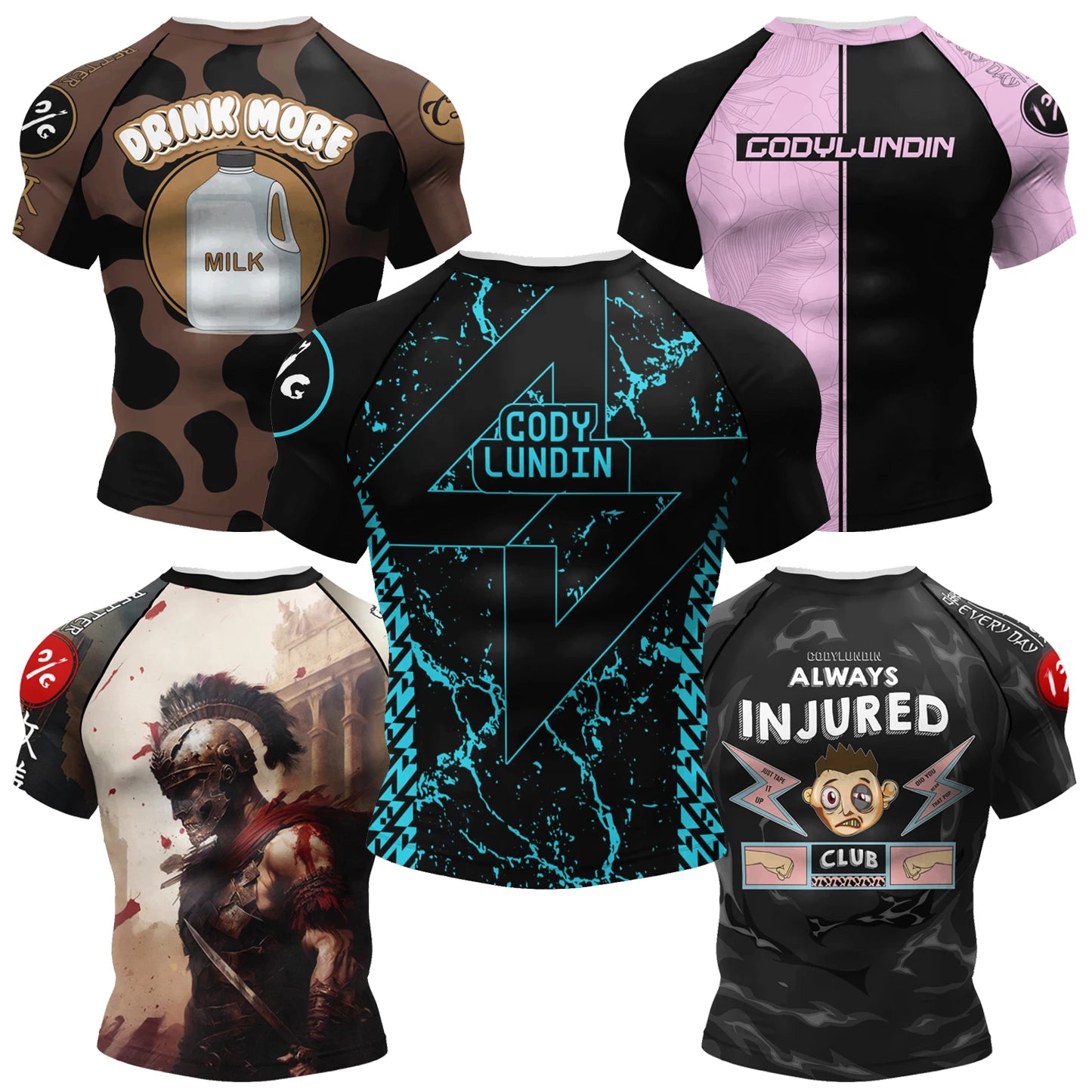 Brazilian Jiu-Jitsu  Rash Guard, Men Women Quick Dry Breathable Grappling Training Compression Tee Summer Fashion Streetwear