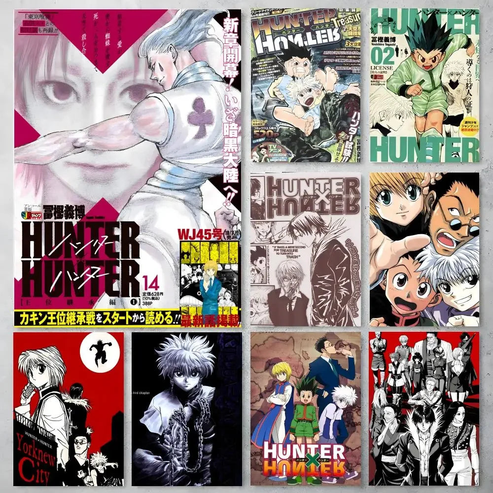 H-Hunter × Hunter Poster High-Definition Posters, Wall Art for Living Room and Home Decor.