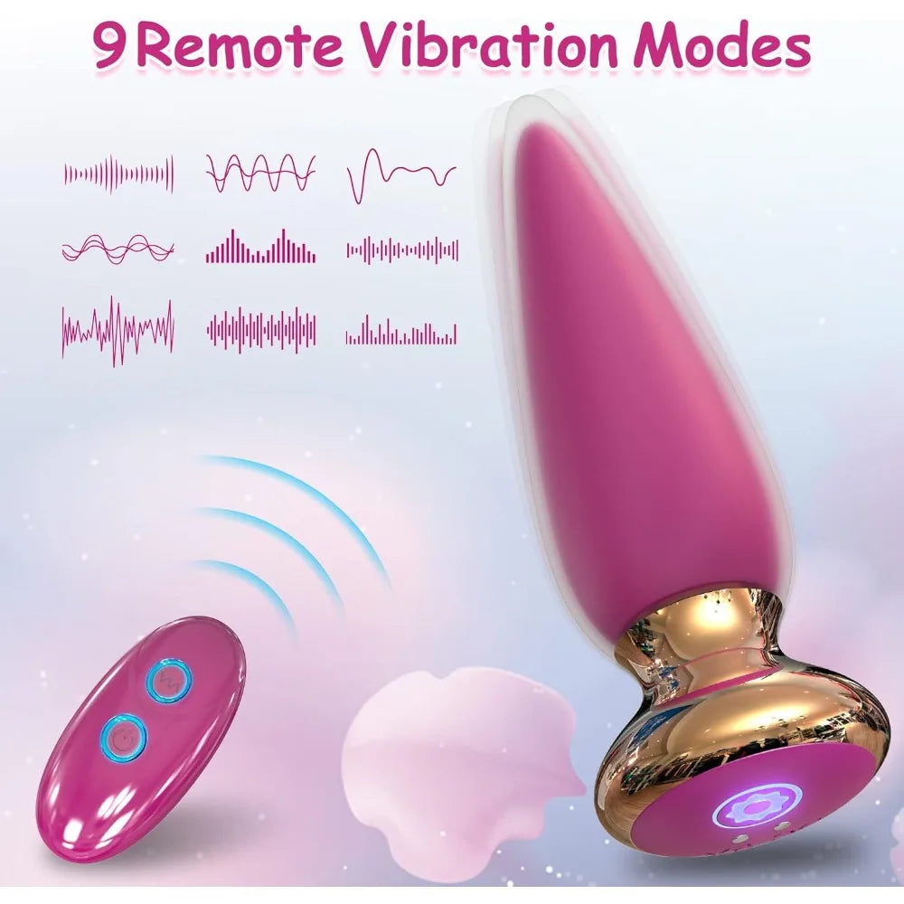 App-Controlled Rechargeable Vibrating Anal Plug – 9 Modes
