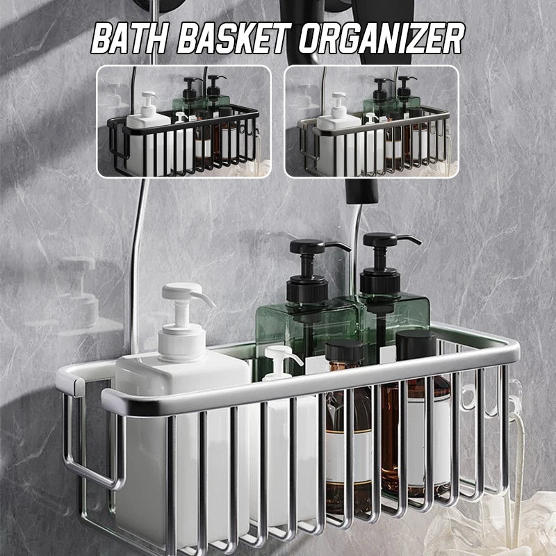 Adjustable Aluminum Shower Storage Shelf