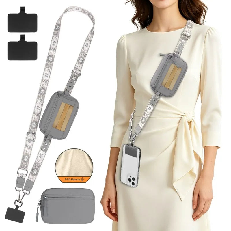 Nylon Mini Travel Crossbody Pouch